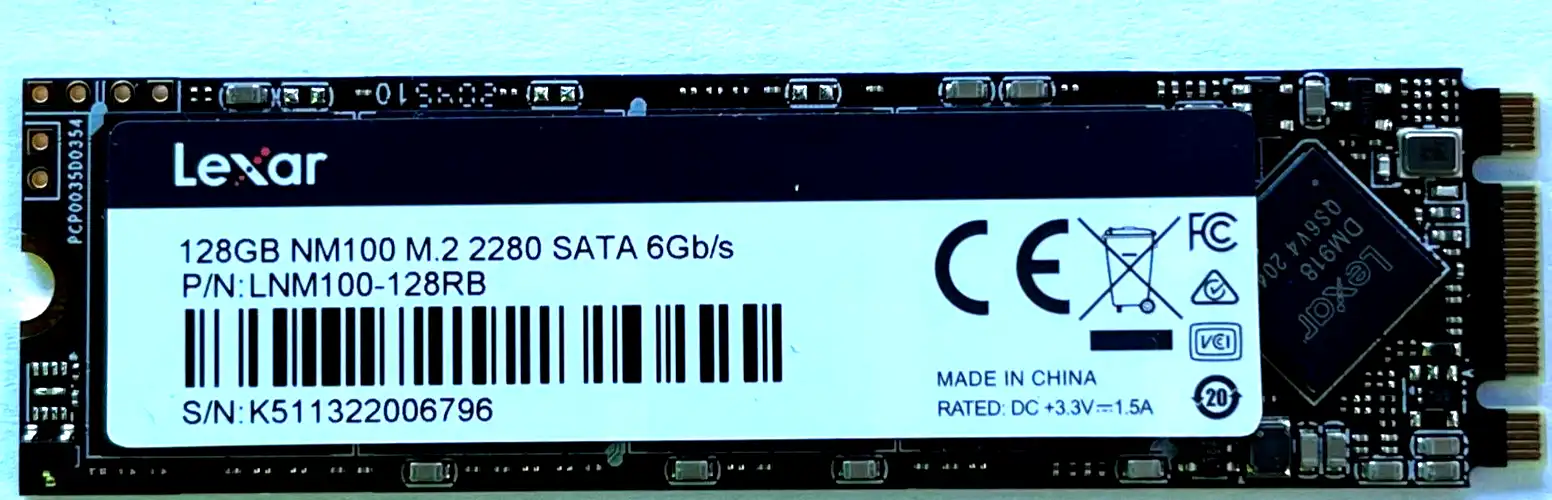 128GB  Lexar NM100   m.2 2280  Internal 6Gb/s SSD Drive LNM100-128RB