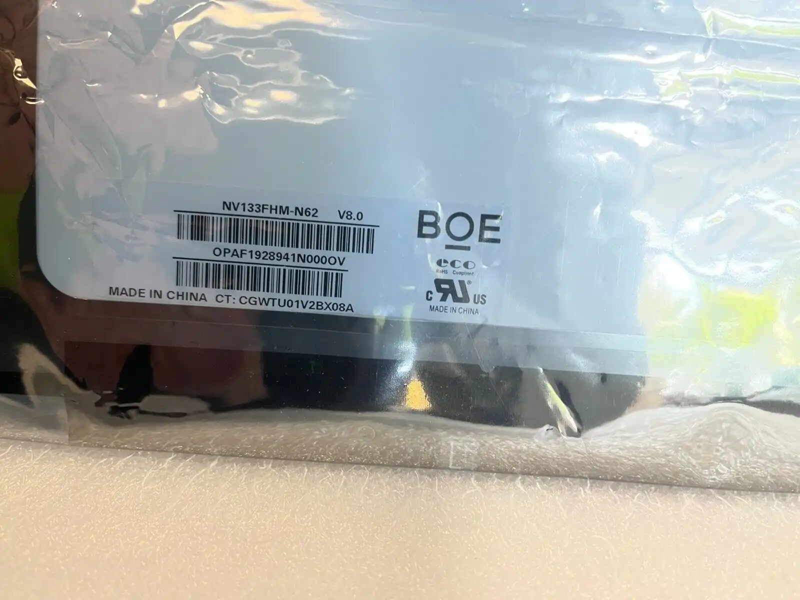 13.3&quot; BOE  NV133FHM-N62 IPS Full HD Screen 30-pin Matte Non-Touch KL.1330E.003