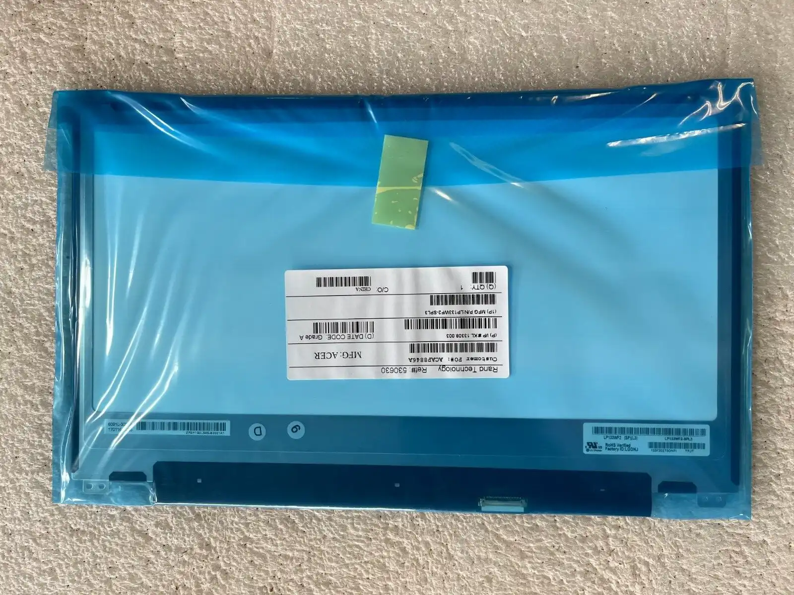 13.3&quot; LG LP133WF2 SP L3 IPS Full HD Laptop Screen  Matte Non-touch KL.13308.003