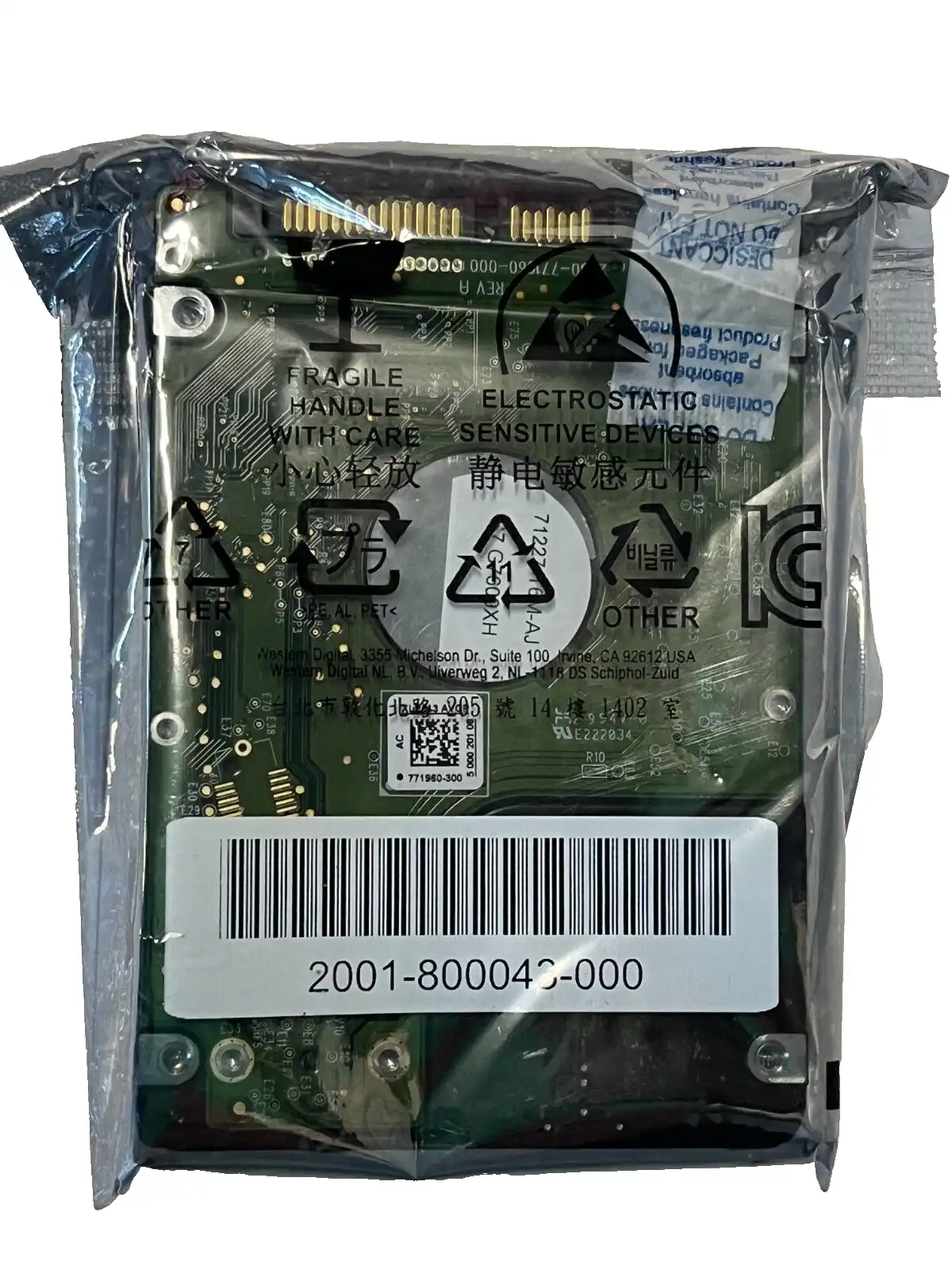 1TB Western Digital WD10JPVX SATA 6Gb/s 9.5mm 5400rpm 2.5" Hard Drive
