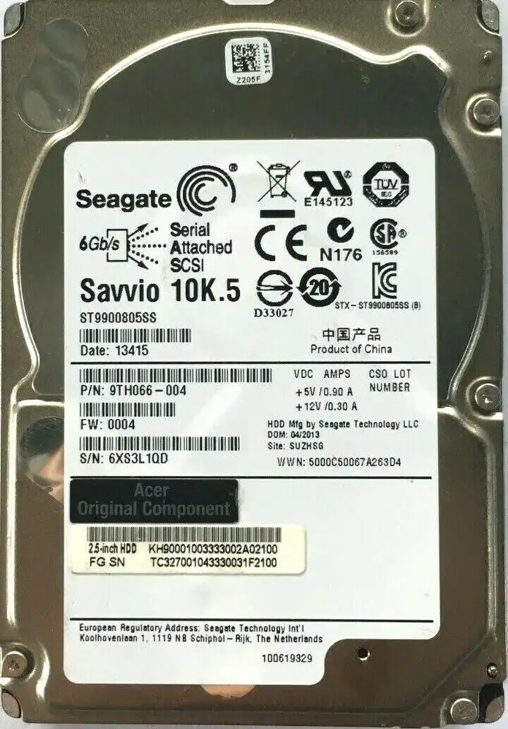 900GB Seagate Savvio 10K.5 ST9900805SS 10000 RPM 2.5&quot; 6Gb/s 64Mb SAS hard drive