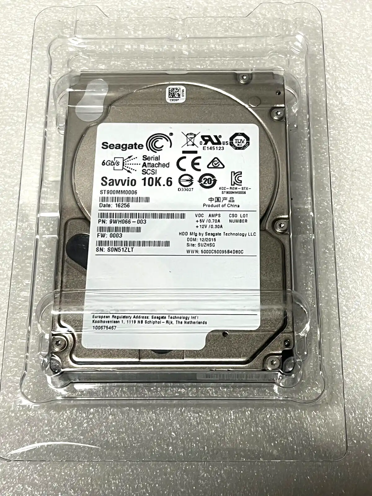 900GB Seagate Savvio 10K.6 ST900MM0006 10000 RPM 2.5&quot; 6Gb/s 64Mb SAS hard drive