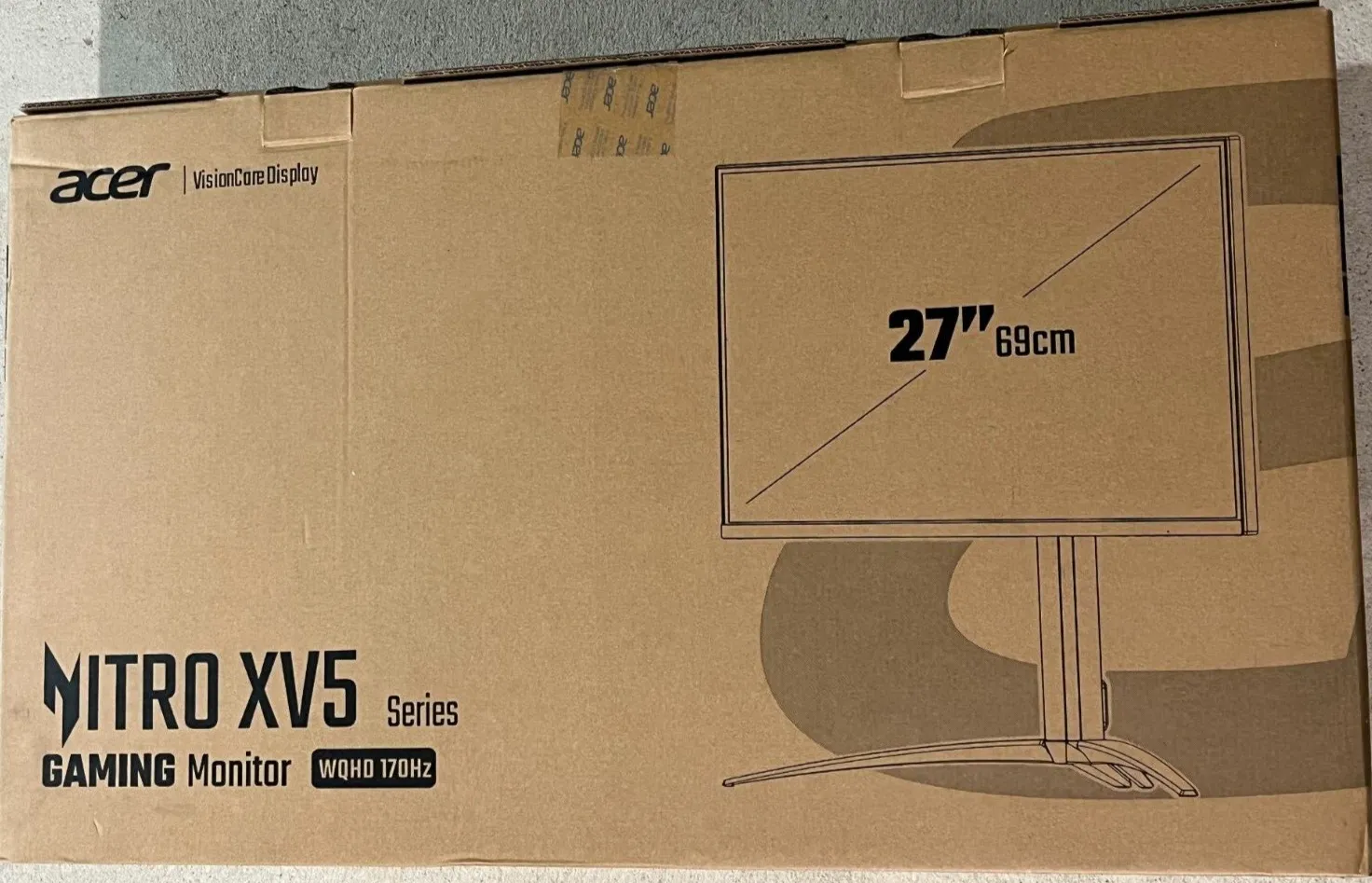Acer 27" Nitro 4K Gaming Monitor XV275K P3 3840×2160 1ms 160Hz IPS AMD Free Sync