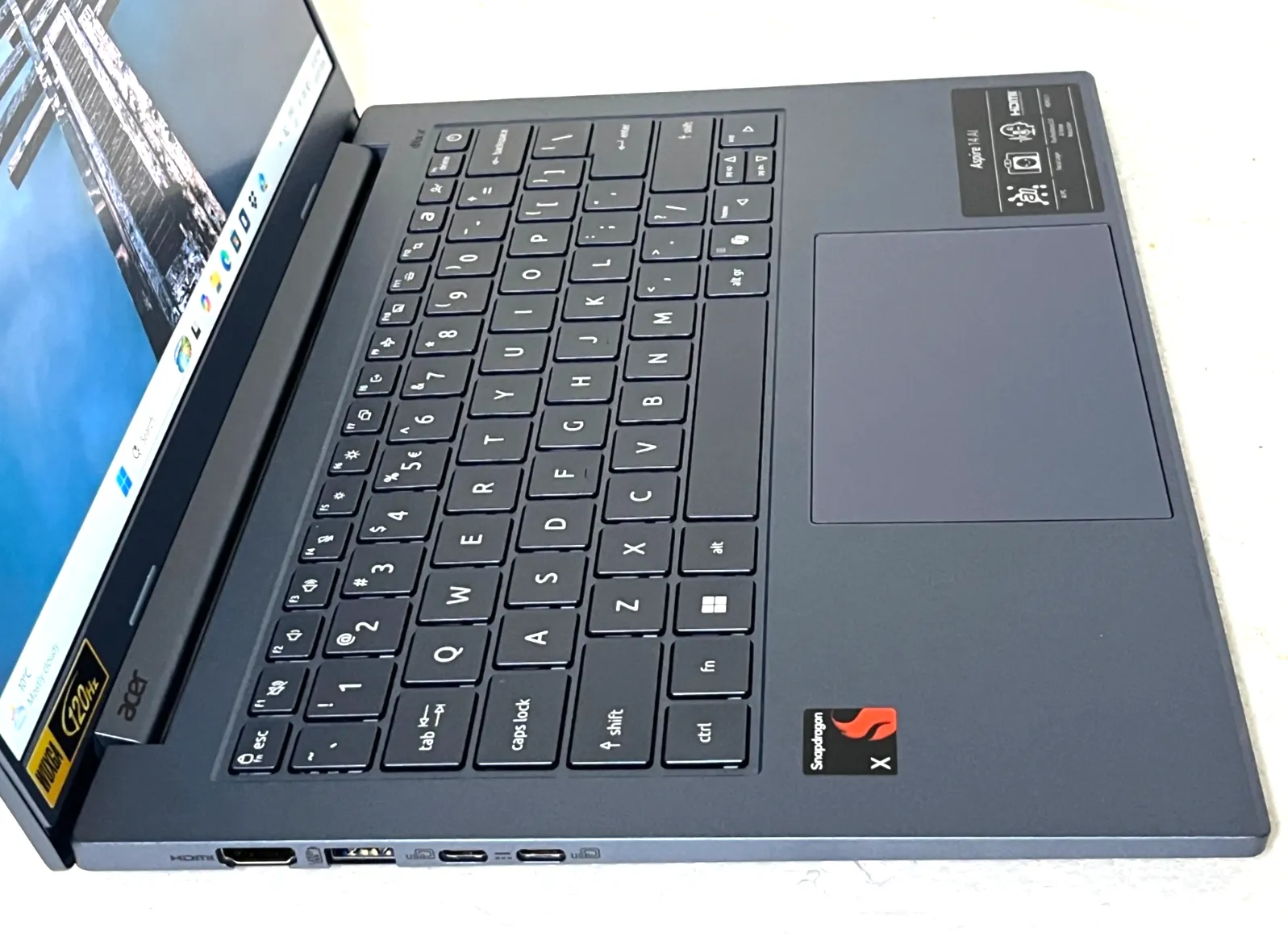 Acer Aspire 14 AI A14-11M Snapdragon X 16Gb RAM 512GB 14" WUXGA IPS 120Hz