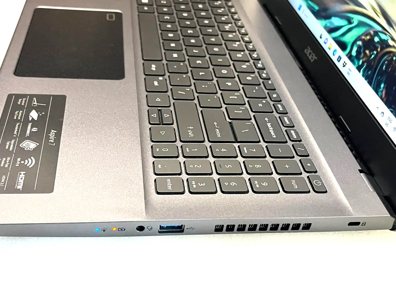 Acer Aspire 7 A715-76G Intel i5-12450 16Gb RAM 512GB SSD 4Gb RTX2050 15.6" FHD