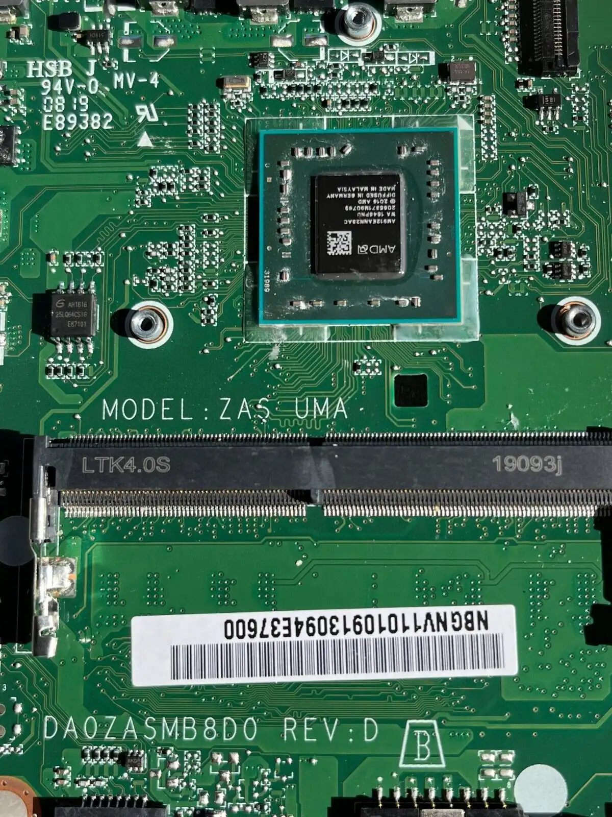 Acer Aspire A315-21g motherboard AMD A4-9120 CPU 4GB RAM NB.GNV11.010