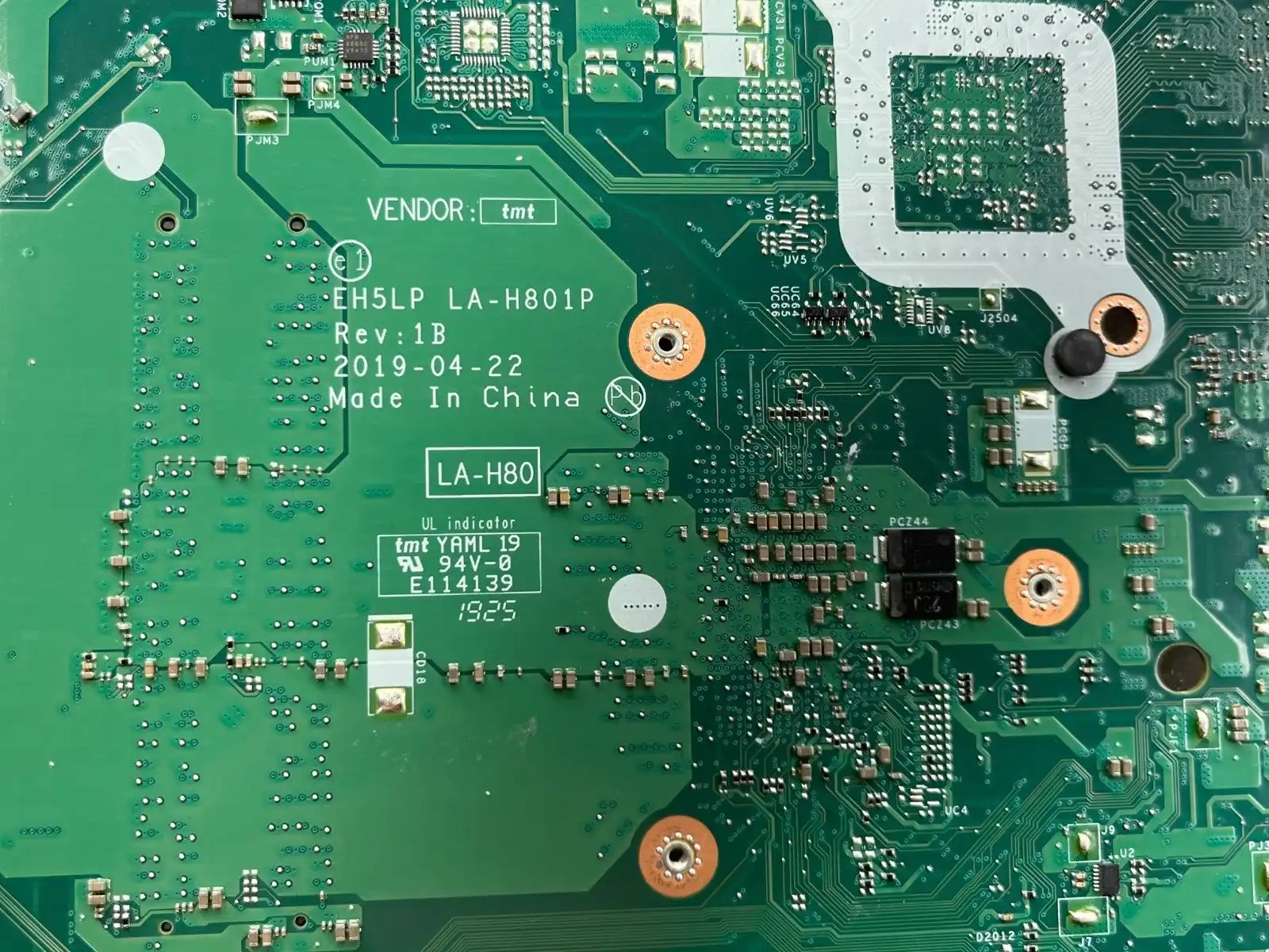 Acer Aspire A315-42 Motherboard AMD Ryzen 5 3500U NB.HF911.006