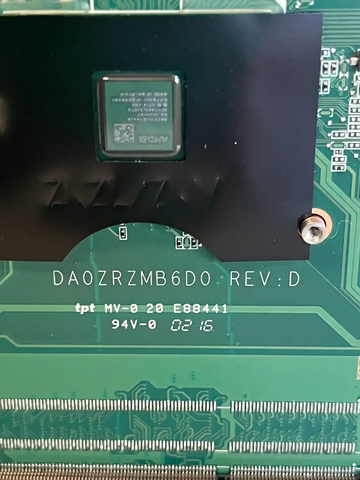 Acer Aspire E5-522 laptop motherboard with AMD A6-7310 CPU NB.MWK11.002