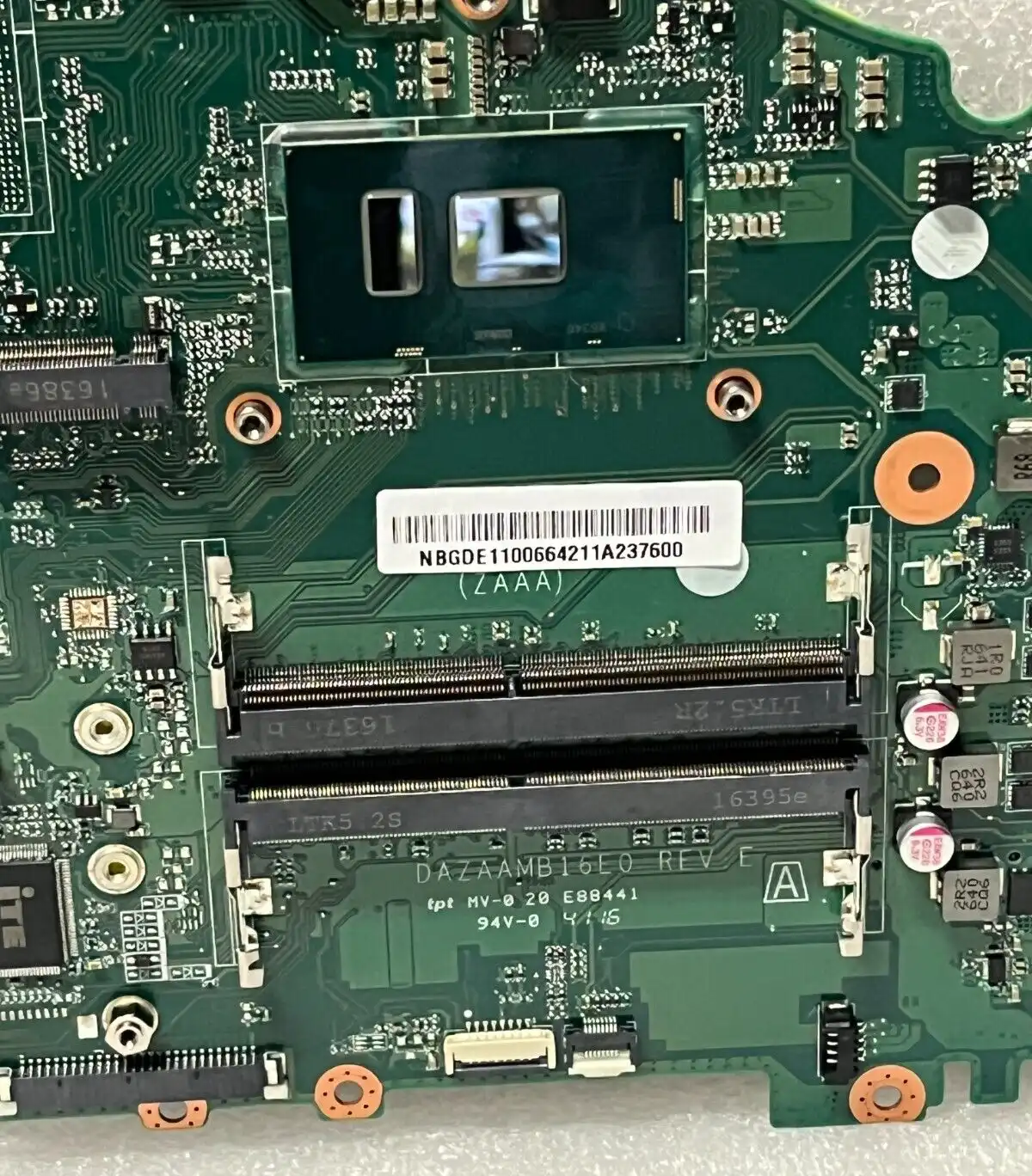 Acer Aspire E5-575 E5-575T F5-573 motherboard Intel i5-7200u CPU NB.GDE11.006