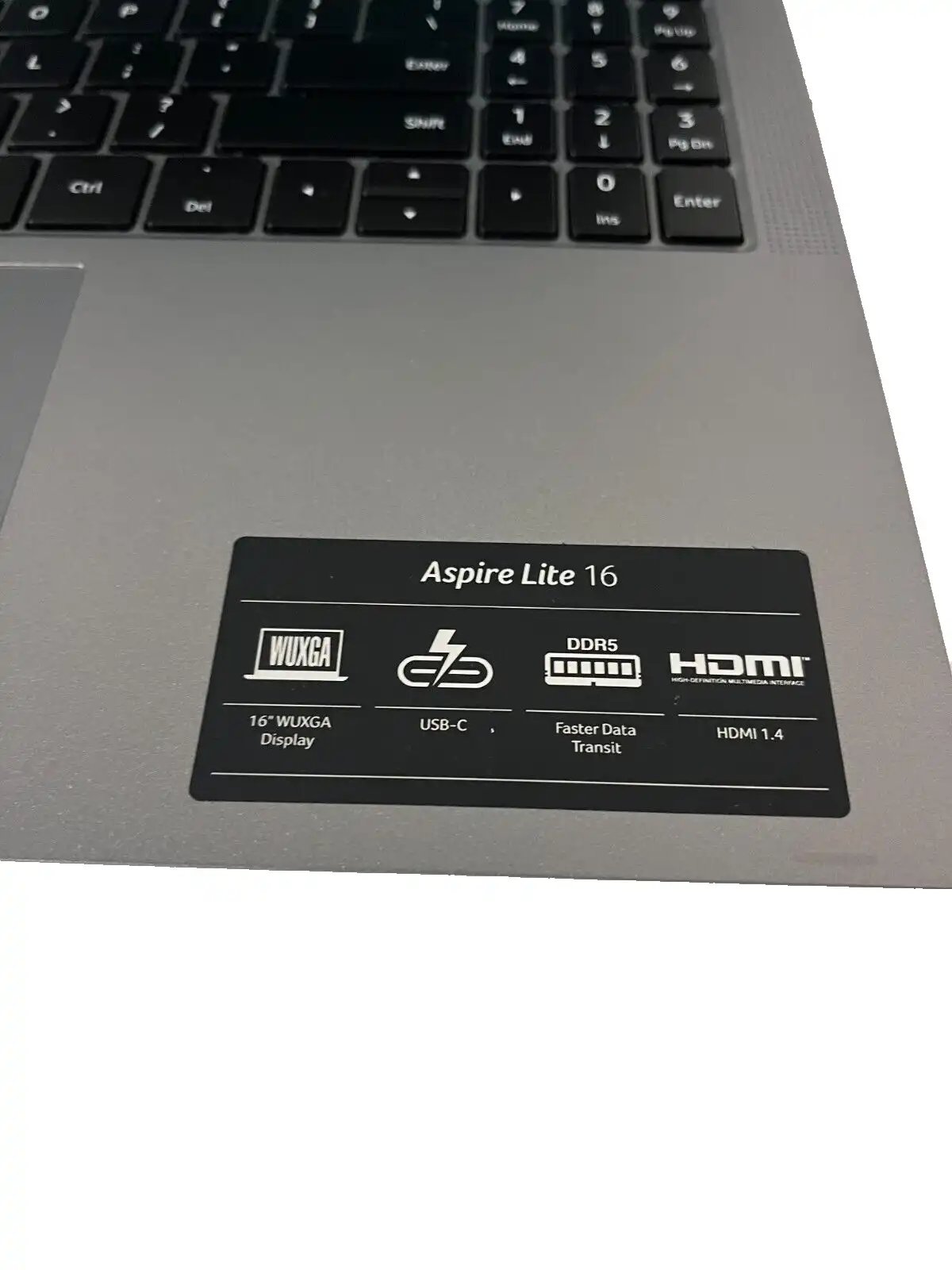Acer Aspire Lite AL16-51M Intel i5-1235U CPU 16Gb RAM 512GB SSD 16" WUXGA IPS