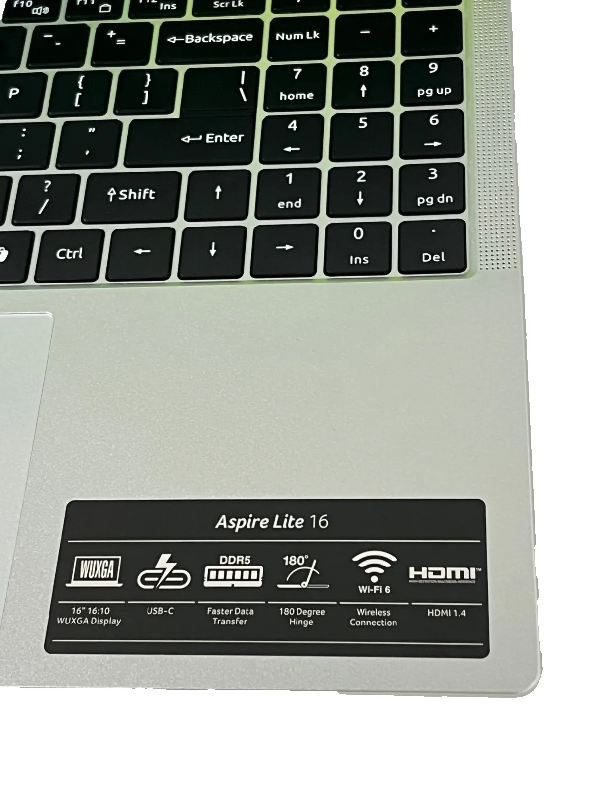 Acer Aspire Lite AL16-54P Intel i5 120U CPU 8Gb RAM 512GB SSD 16" WUXGA IPS