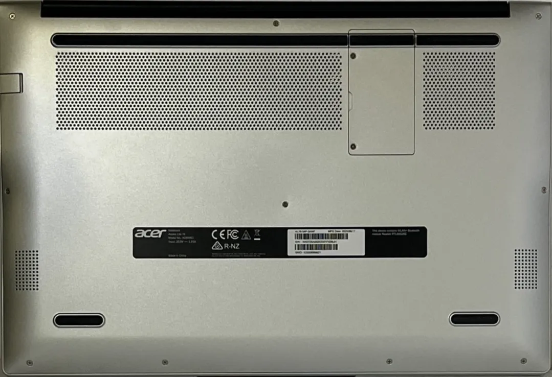 Acer Aspire Lite AL16-54P Intel i5 120U CPU 8Gb RAM 512GB SSD 16" WUXGA IPS