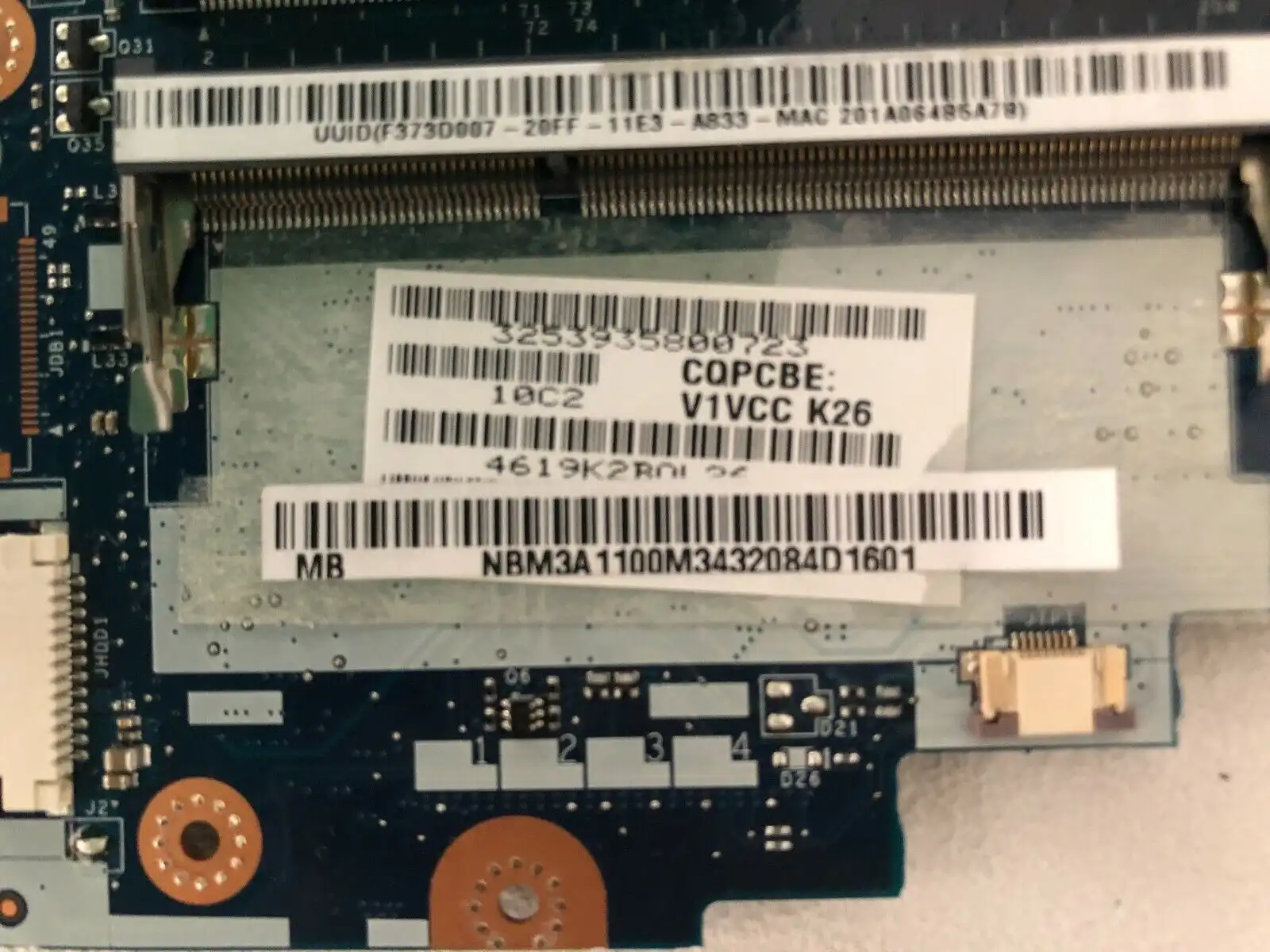 Acer Aspire V5-171 laptop motherboard w/ Intel i3-3227U CPU NB.M3A11.00M