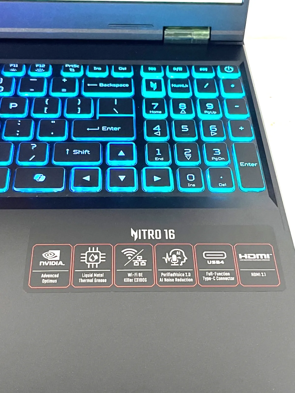 Acer Nitro 16  AN16-43 AMD Ryzen 9 8945HS 32Gb RAM 1TB SSD 8Gb RTX4060 16" 165Hz