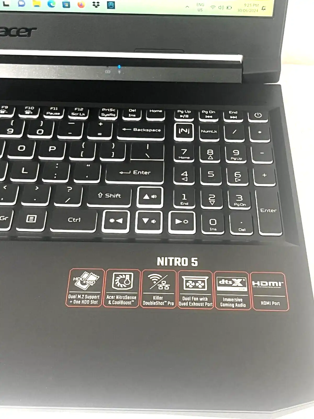 Acer Nitro 5 AN515-57 Intel i5-11400h 16Gb RAM 512GB SSD 4Gb RTX3050 15.6" FHD