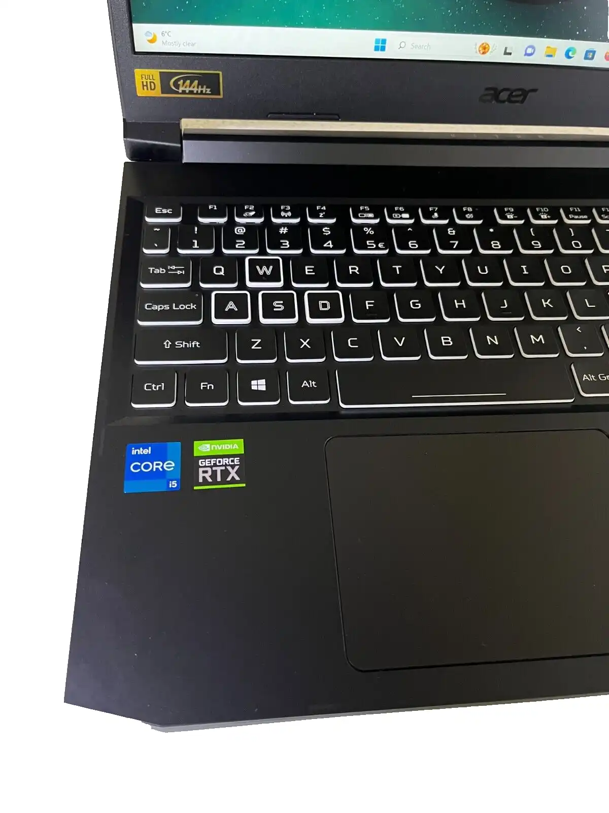 Acer Nitro 5 AN515-57 Intel i5-11400h 16Gb RAM 512GB SSD 6Gb RTX3060 15.6" FHD
