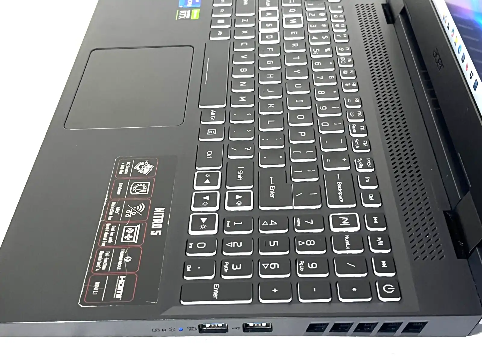 Acer Nitro 5 AN515-58 Intel i7-12700h 16Gb RAM 512GB SSD 4Gb RTX3050 15.6" FHD