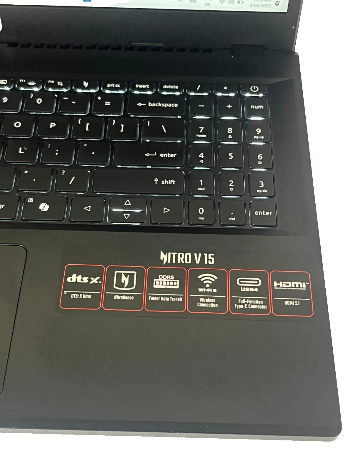 Acer Nitro 5 ANV15-41 AMD Ryzen 5 6600H 16Gb RAM 512GB 4Gb RTX2050 15.6" 165Hz