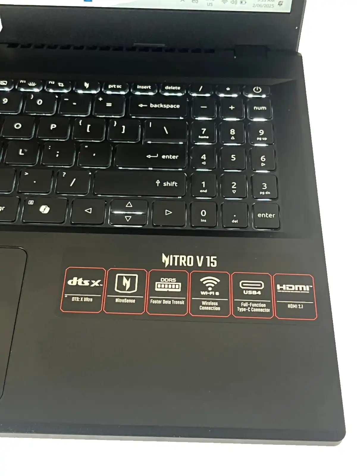 Acer Nitro 5 ANV15-41 AMD Ryzen 5 6600H 16Gb RAM 512GB 6Gb RTX3050 15.6" 165Hz