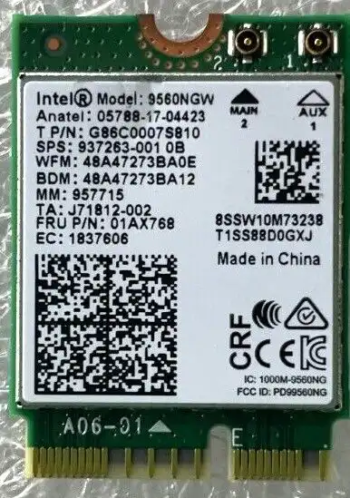 Acer Predator Helios 300 PH315-51 WiFi board Intel