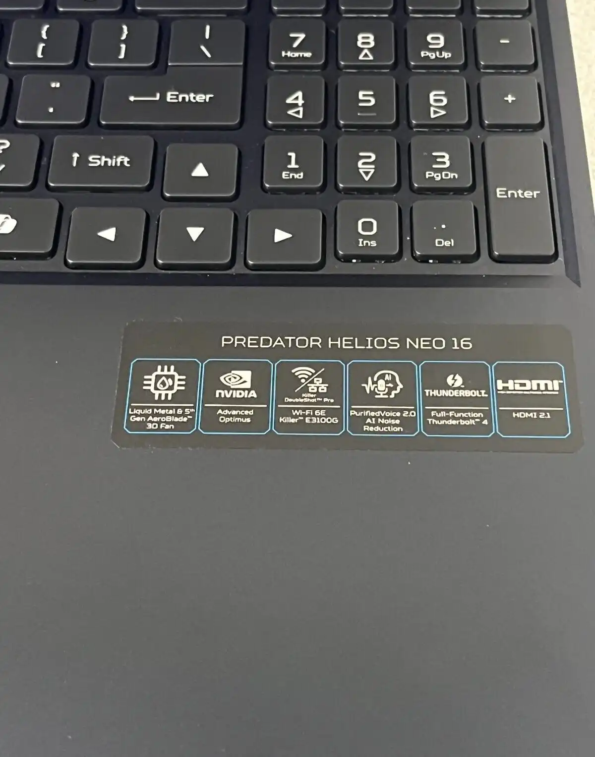 Acer Predator PH16-72 Intel i7-14700HX 32Gb RAM 1TB SSD 8Gb RTX4070 16" WQXGA