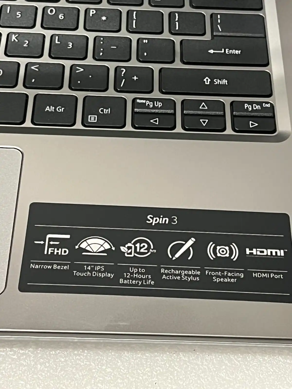 Acer Spin 3 SP314-53GN Intel i5-8265U 16Gb RAM 128GB SSD 1TB HDD MX230 14&quot; Touch