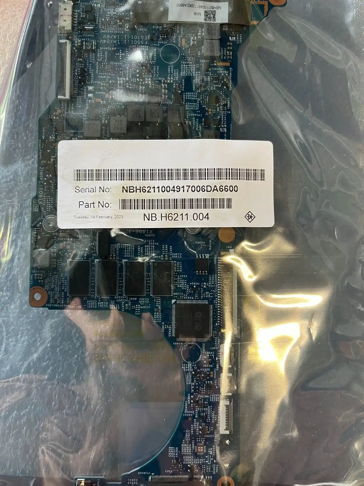 Acer Spin SP513-53N motherboard with i5-8265u CPU 8GB RAM NB.H6211.004