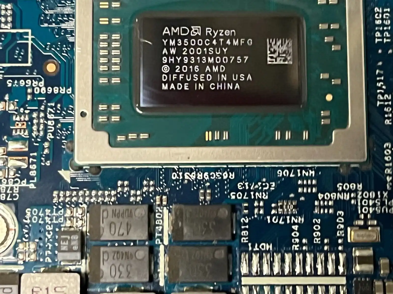 Acer Swif SF314-41 motherboard with AMD Ryzen R5-3500u CPU 4GB RAM NB.HEY11.003