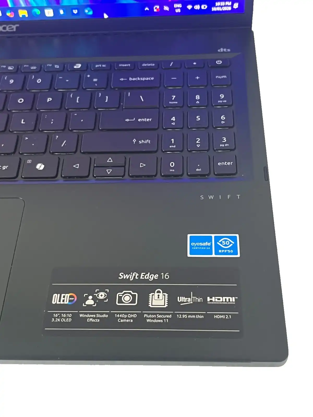 Acer Swift Edge 16 SFE16-44 AMD Ryzen 7-8840U 16Gb 1TB SSD 16" 3.2K OLED 120Hz