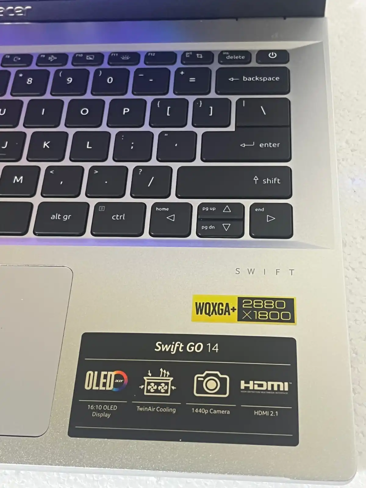 Acer Swift Go 14 SFG14-42 AMD Ryzen 7  16Gb RAM 512GB SSD 14" OLED 2880x1800