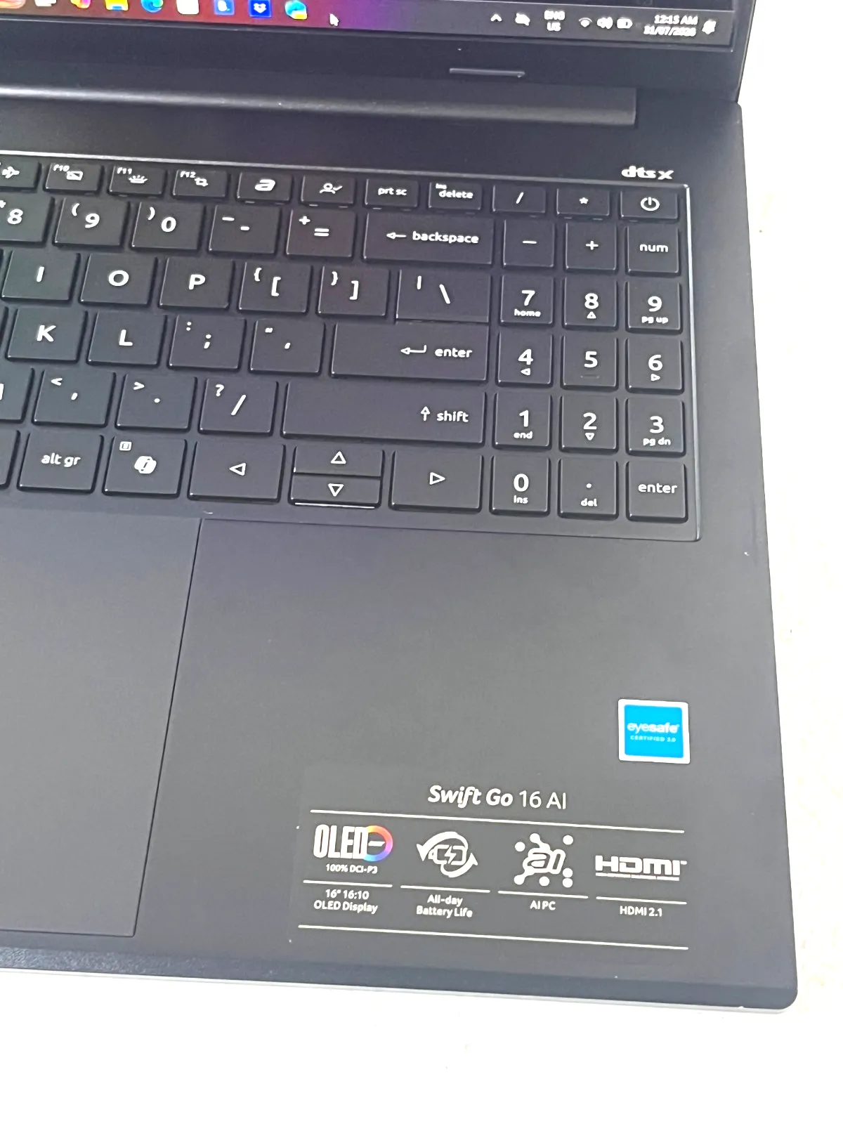 Acer Swift Go SFG16-74 Intel Core Ultra 5 225V 16Gb RAM 512GB SSD 16" OLED 120Hz