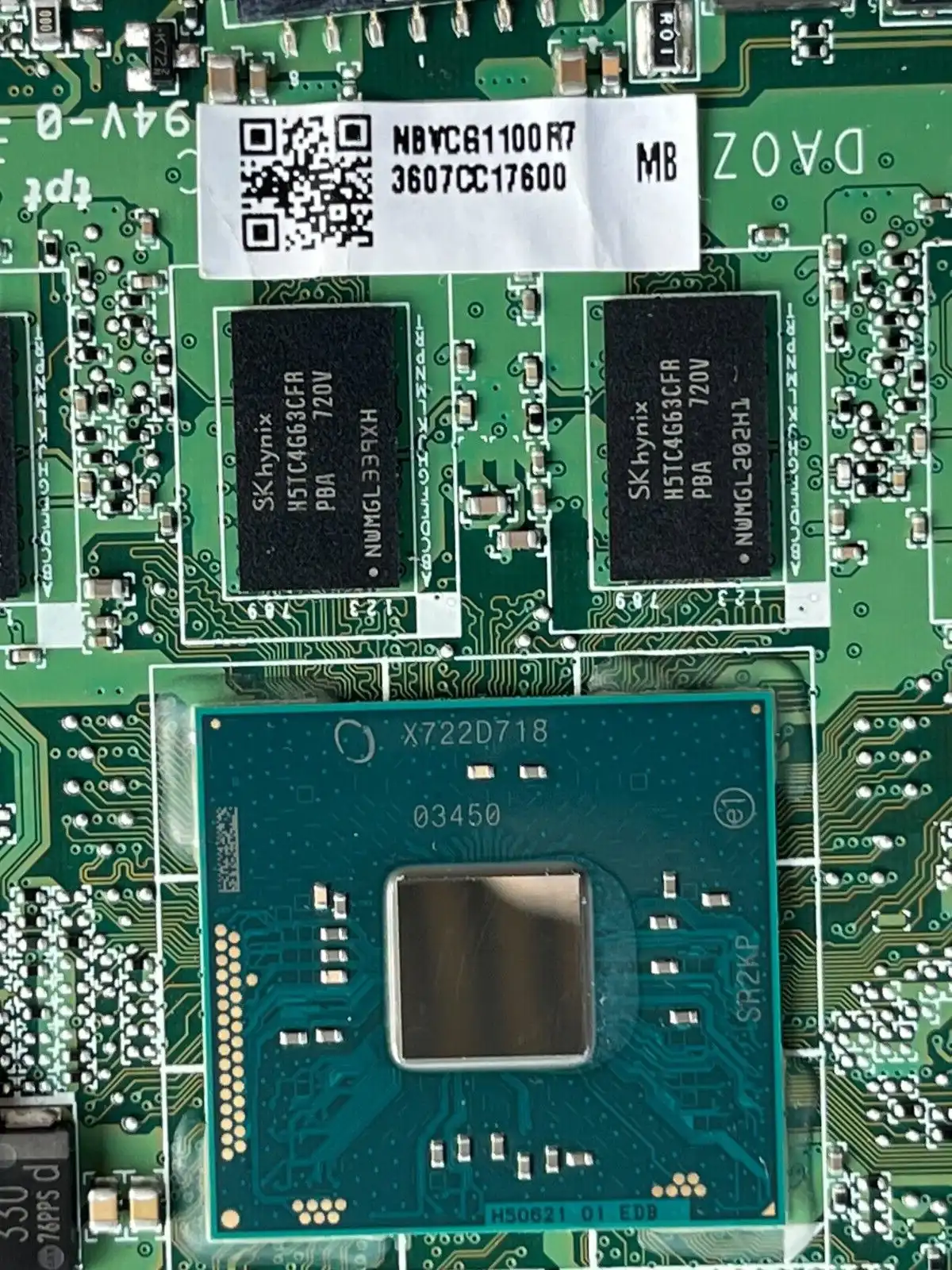 Acer Travelmate B117-M motherboard w/ Intel N3160 CPU 4GB RAM NB.VCG11.00R