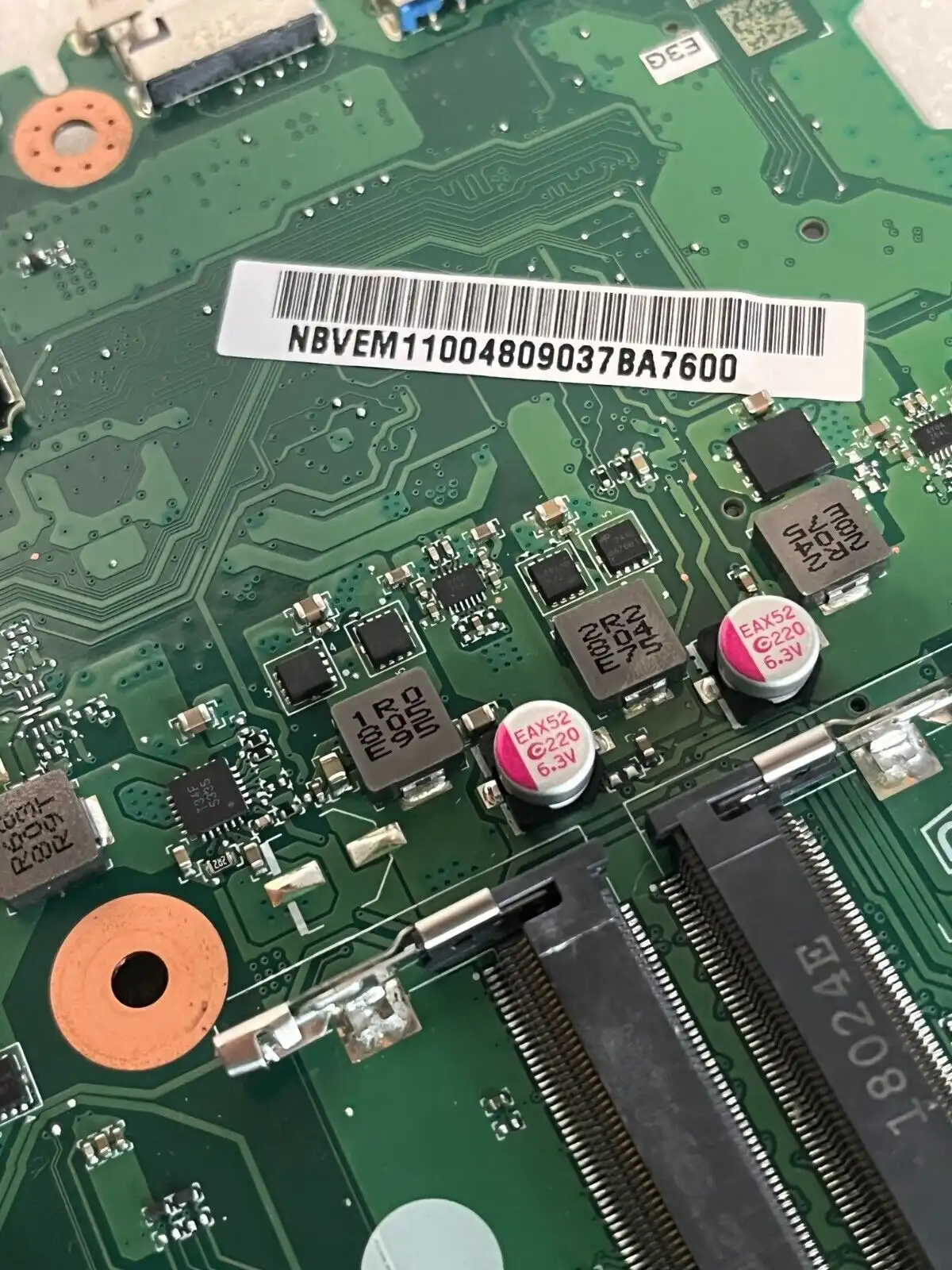 Acer Travelmate P249-G2-M motherboard w/Intel i3-7100u CPU NB.VEM11.004