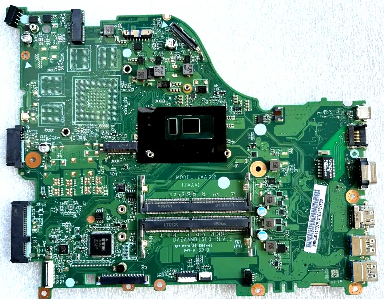 Acer Travelmate P249-G2-M motherboard w/Intel i3-7130 CPU NB.VEM11.007