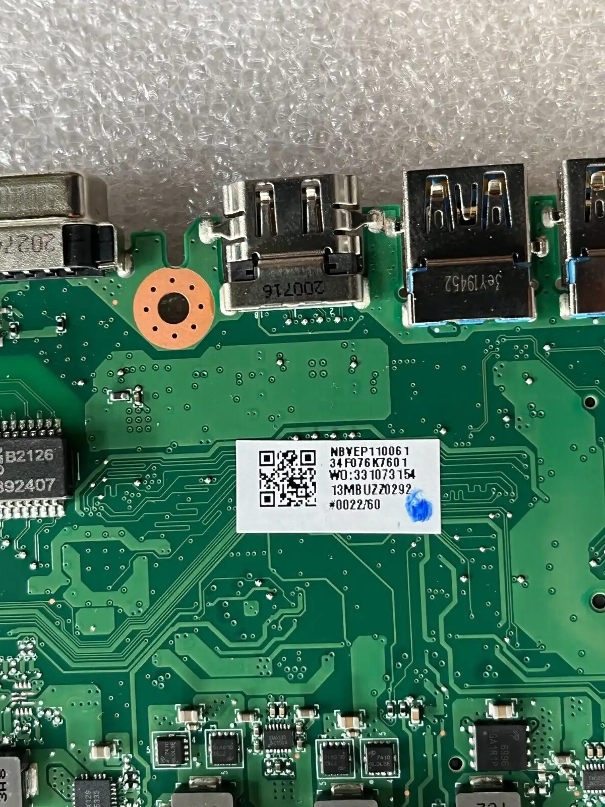Acer Travelmate P249-G2-M motherboard w/Intel i5-7200 CPU NB.VEP11.006