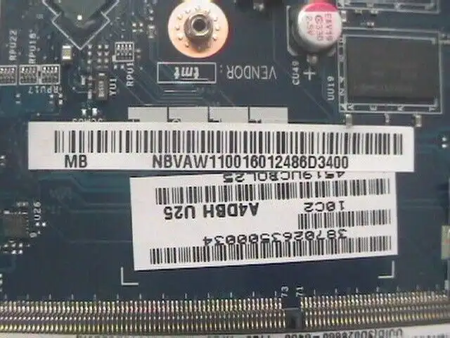 Acer TravelMate P645-S laptop motherboard w/CPU i3-5015u LA-B731P NB.VAW11.001