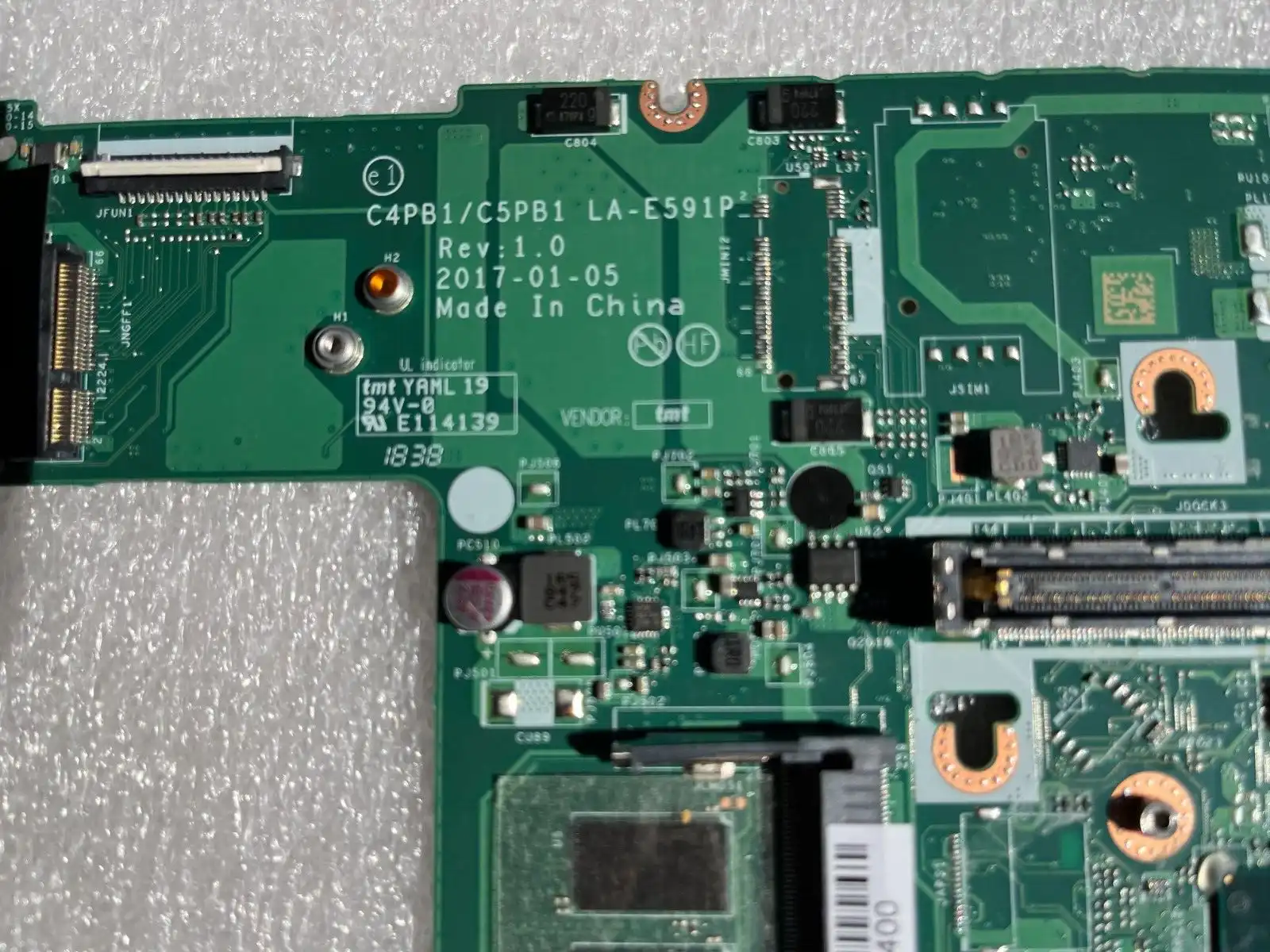 Acer Travelmate P648-G2-M m/board w/Intel i5-7200u 4Gb RAM NB.VFM11.00F