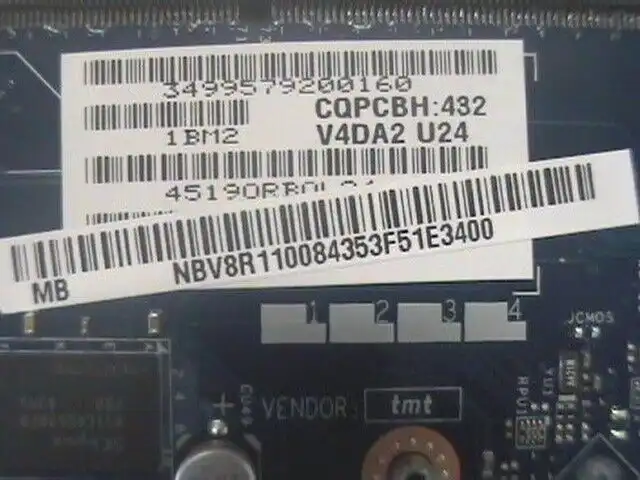 Acer Travelmate TMP645-M motherboard w/Intel i7-4500 CPU NB.V8R11.008 LA-A131P
