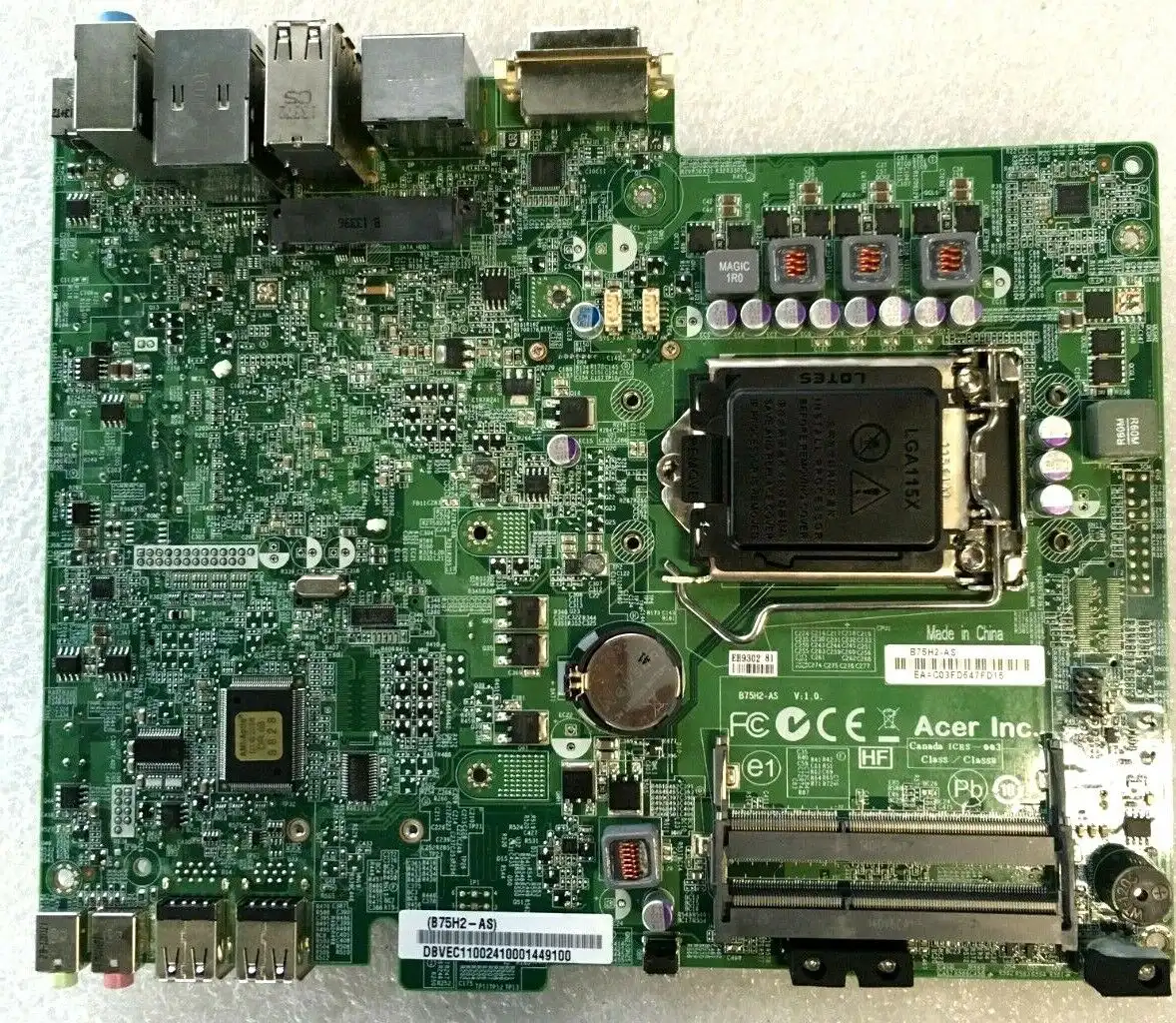 Acer Veriton L4620G   LGA1155 motherboard  DB.VEC11.002 B75H2-AS B75