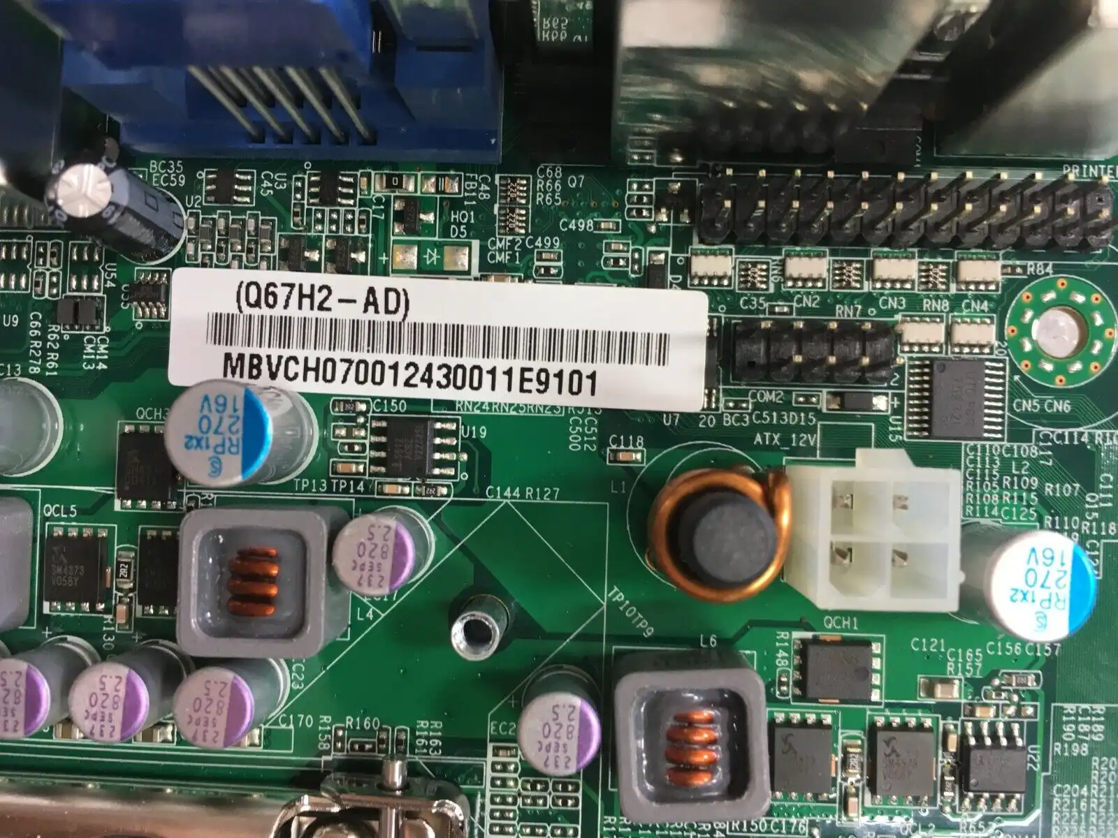 Acer Veriton X6610G socket 1155 motherboard MB.VCH07.001 Q67H2-AD