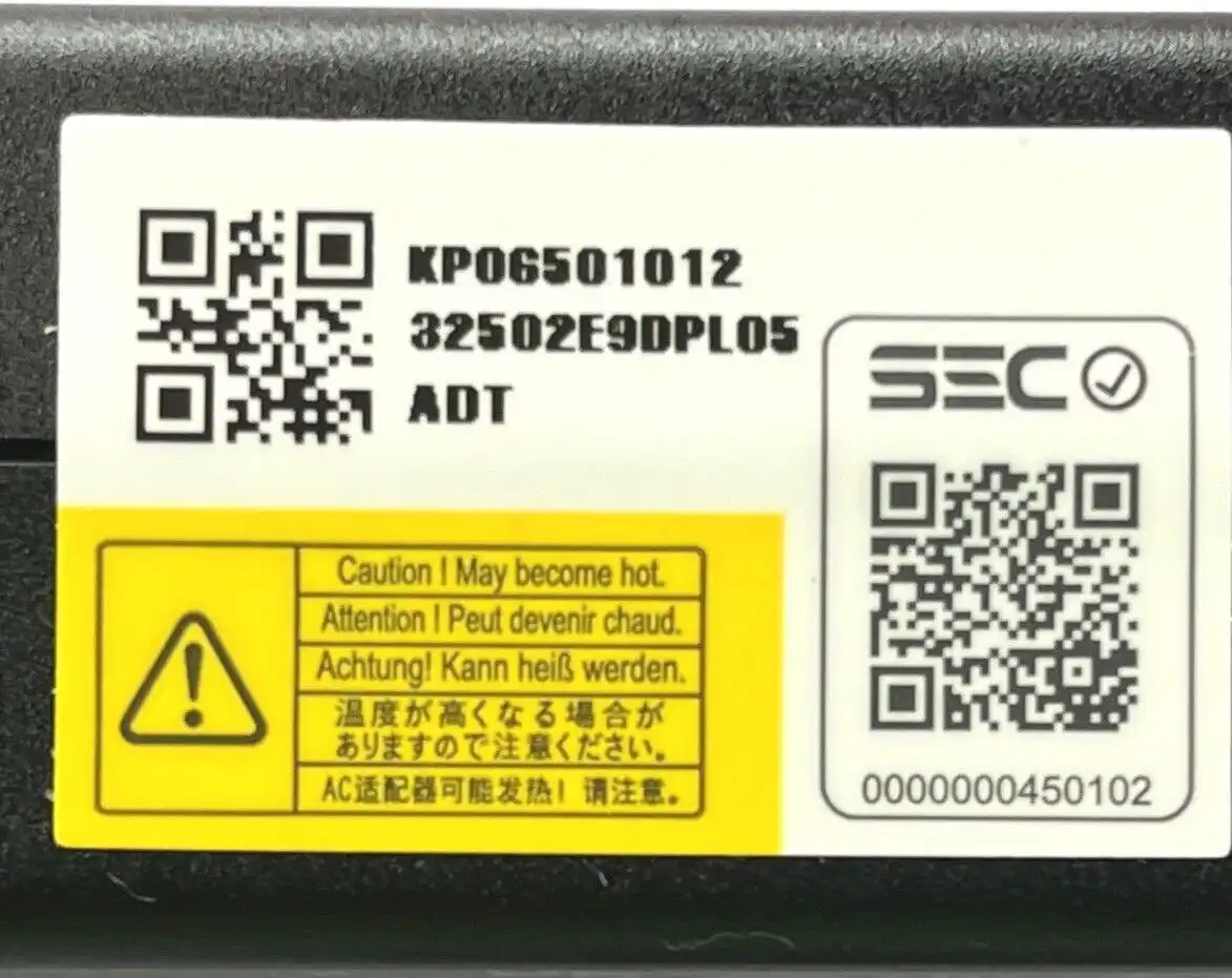 Genuine Acer AC Adaptor 65W 19V 3.42A ADP-65DE B 1mm/3mm tip KP.06501.012