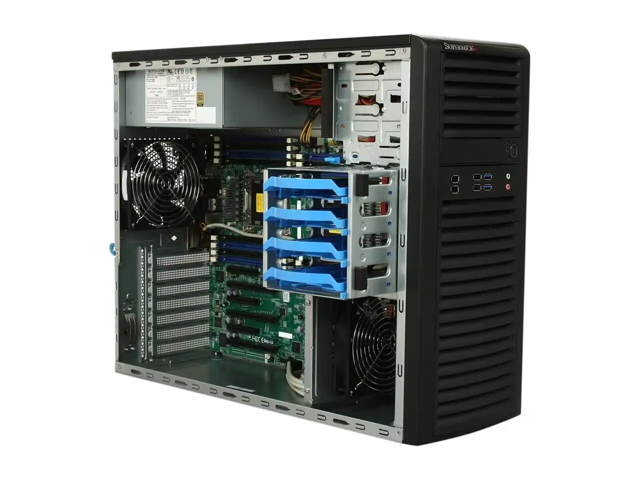SuperMicro SYS-7037A-I Mid-Tower Server BAREBONE with X9DAi Motherboard